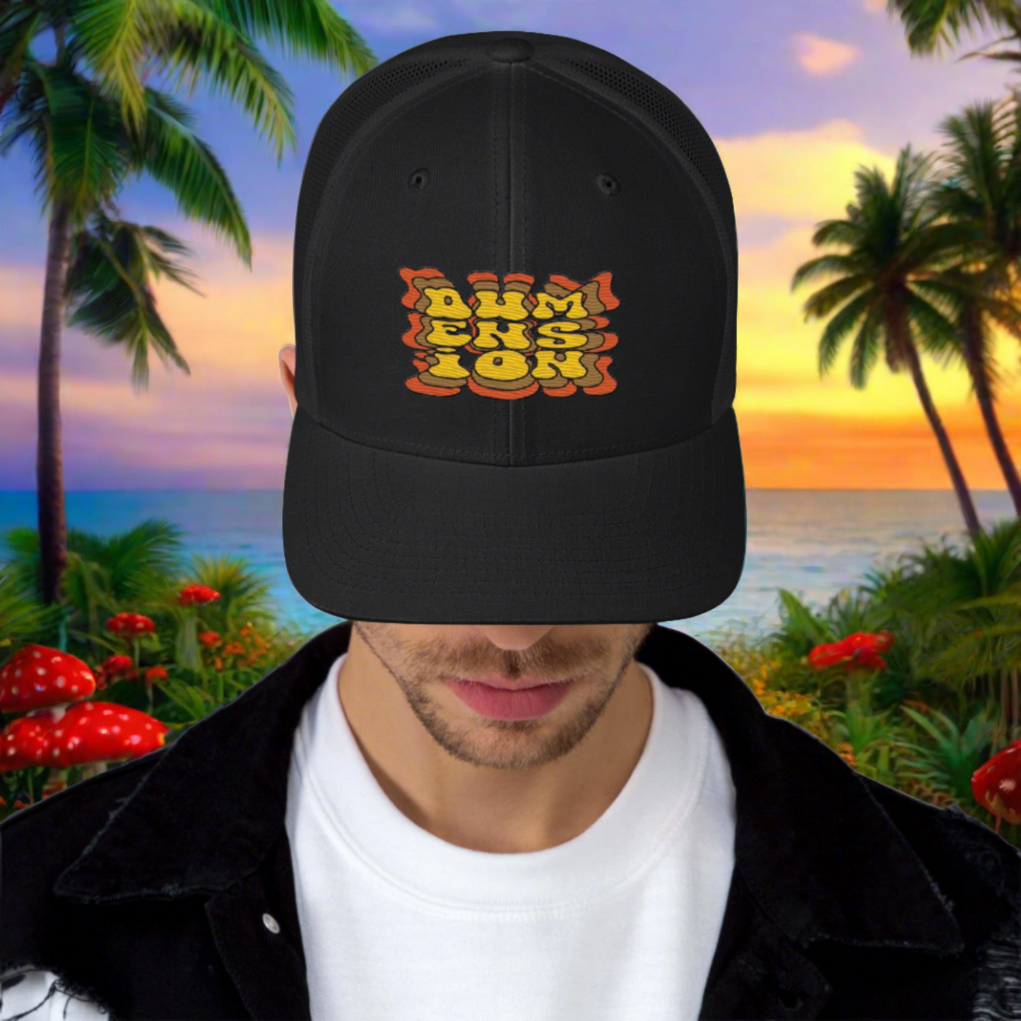 Reaching Out Embroidered Trucker Cap