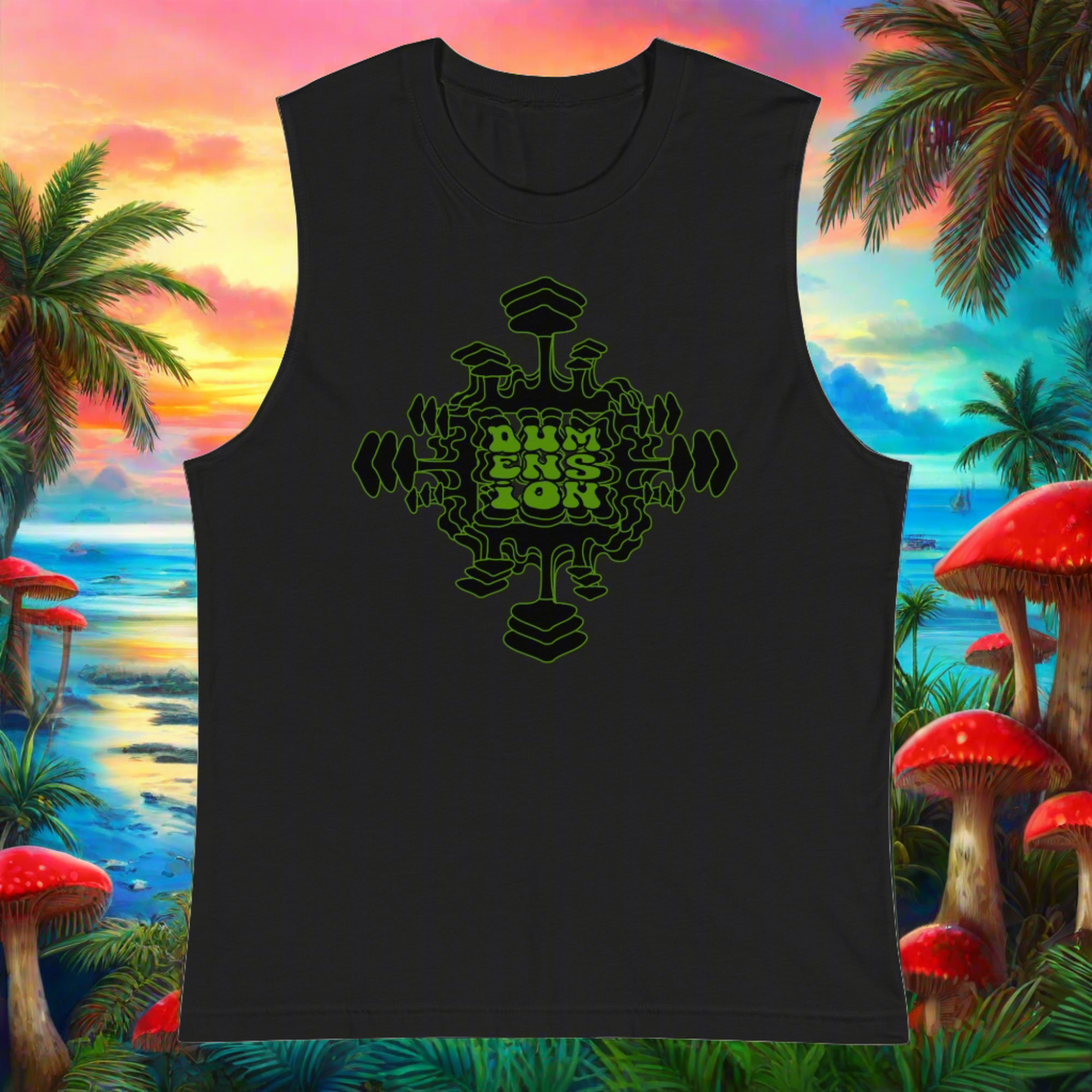 Green Mush Mandela Sleeveless
