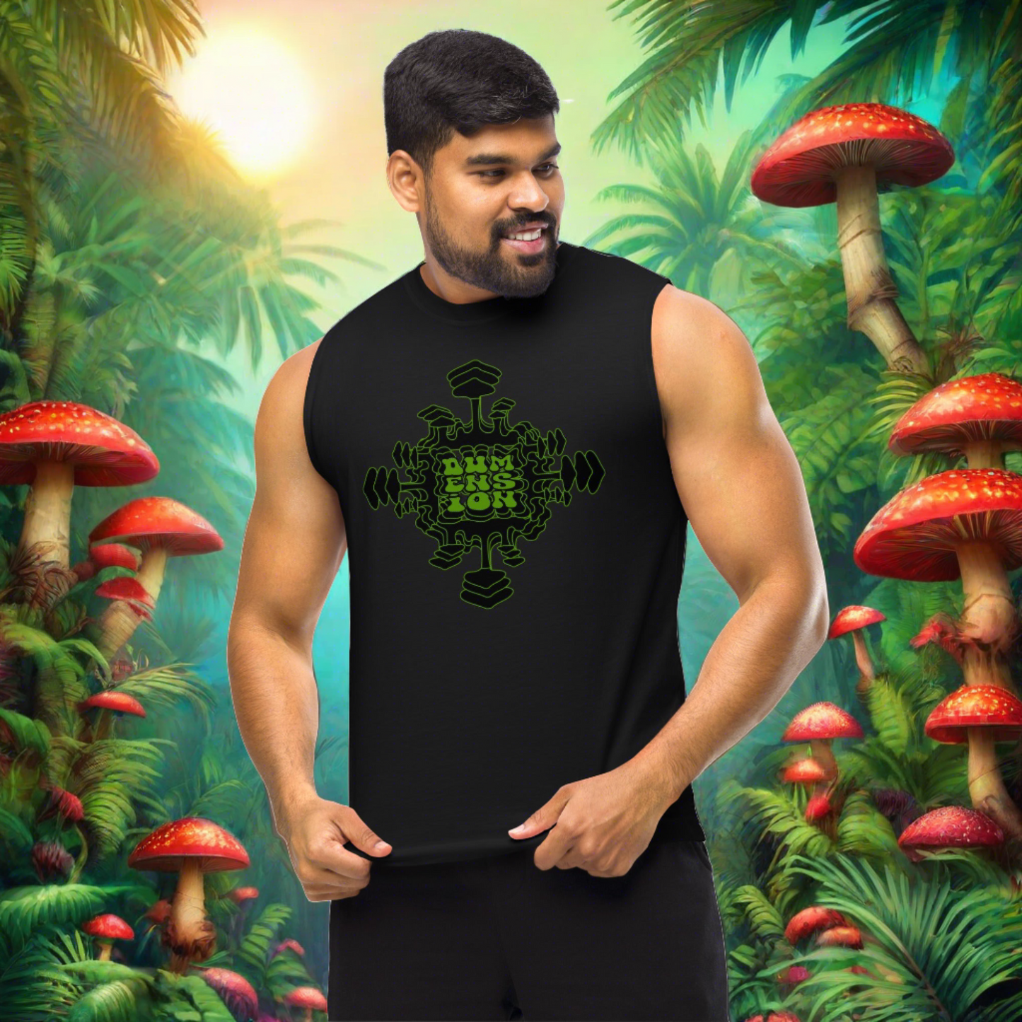 Green Mush Mandela Sleeveless