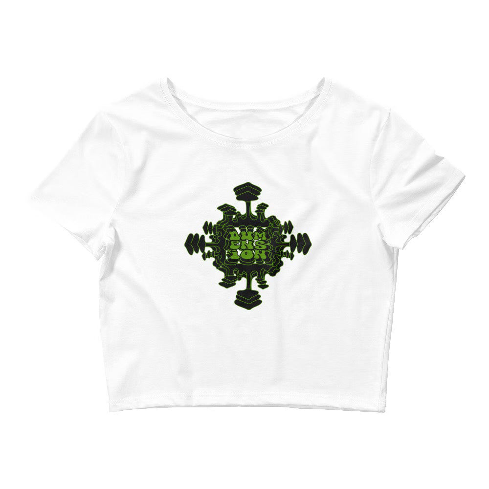 Green Mush Mandela Crop Top