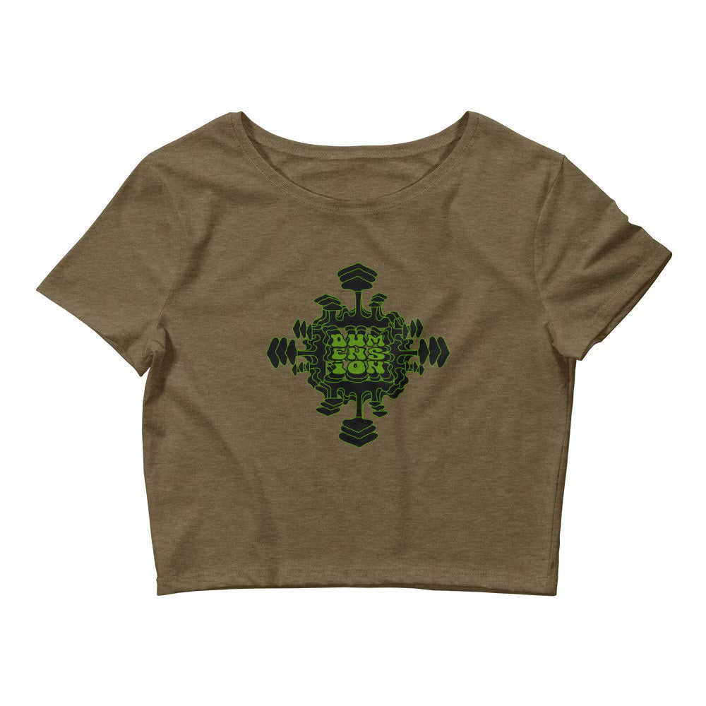 Green Mush Mandela Crop Top