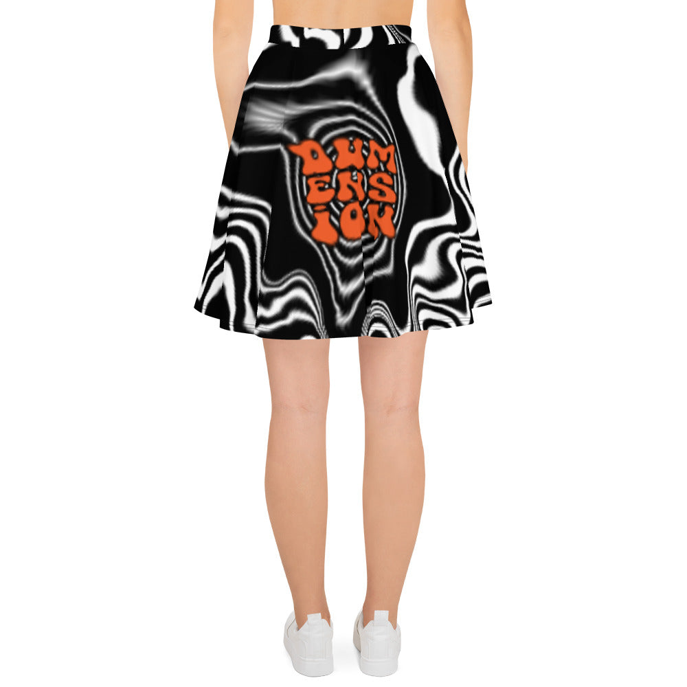 Deep Ripples Skater Skirt