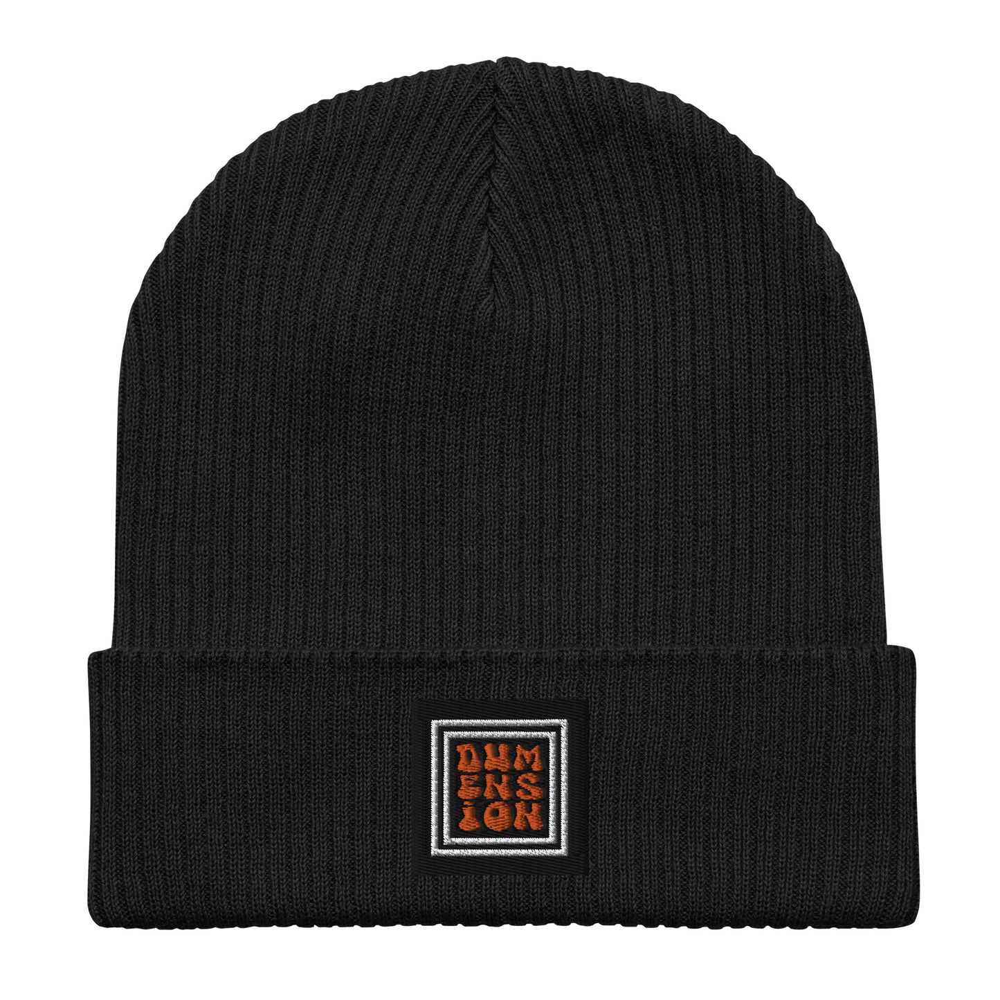 Dumension Organics: Embroidered Ribbed Beanie