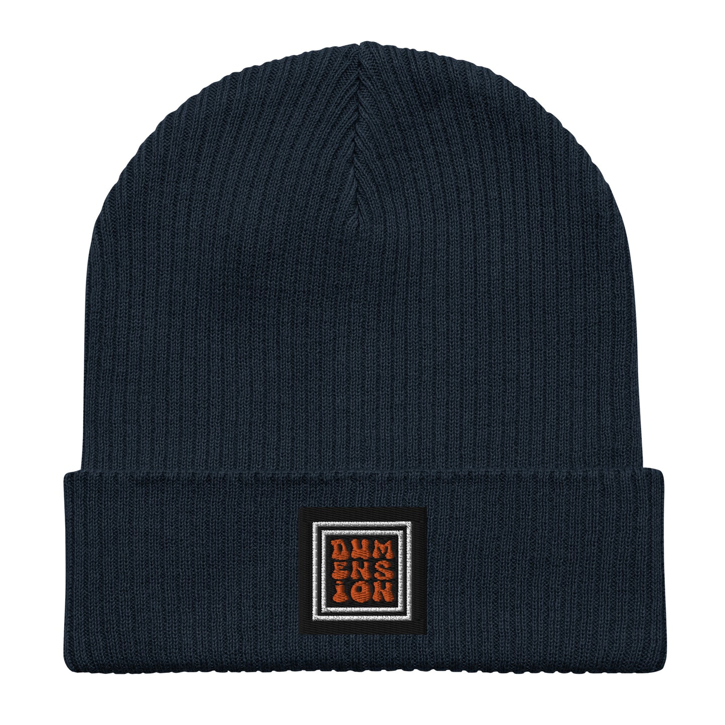 Dumension Organics: Embroidered Ribbed Beanie