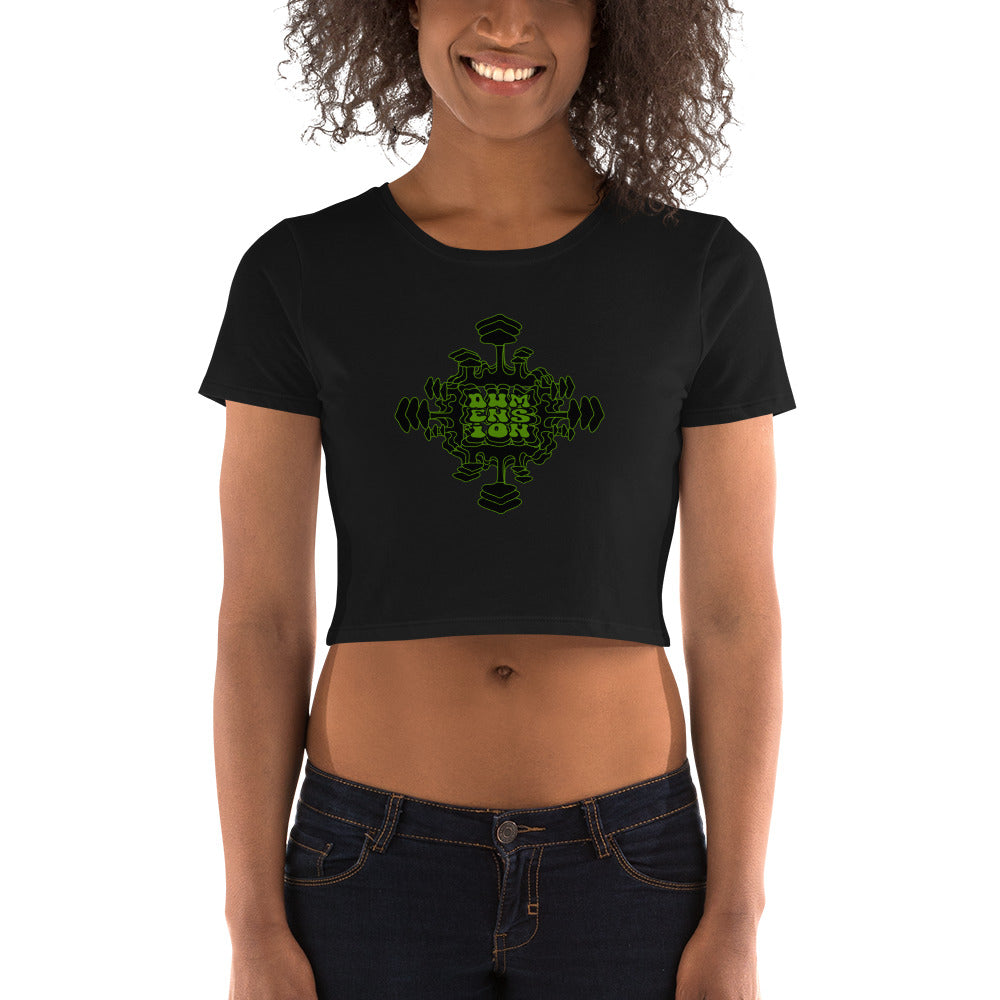 Green Mush Mandela Crop Top