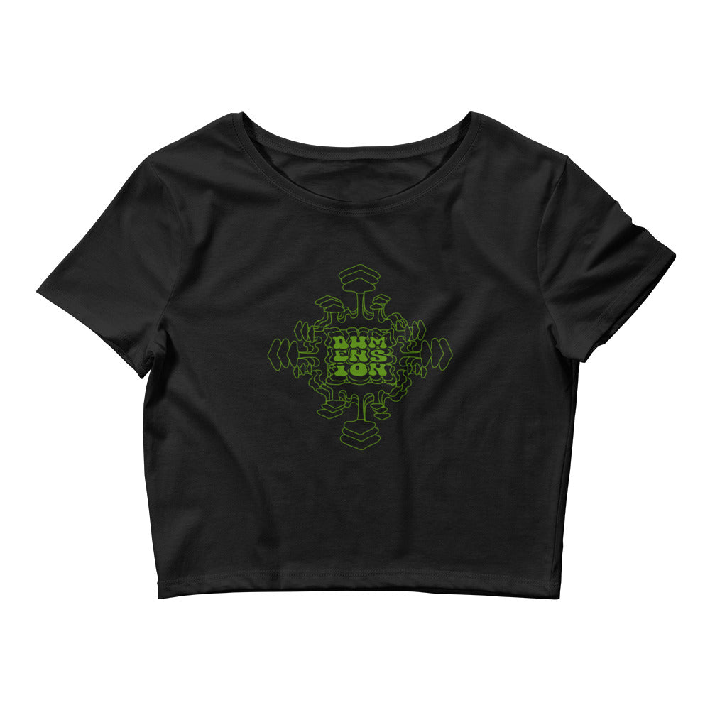 Green Mush Mandela Crop Top