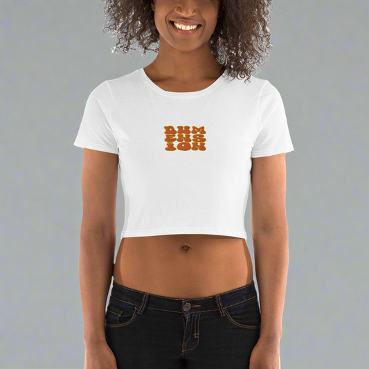 Extradimensional Hug Embroidered Crop Top